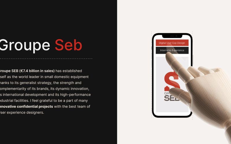 Groupe SEB digital user experience — mobile concept