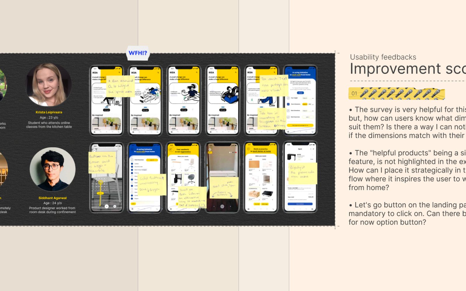 WFH Ikea concept — research and journal mockup